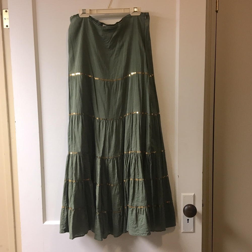 COPY - Vintage Indian cotton prairie skirt